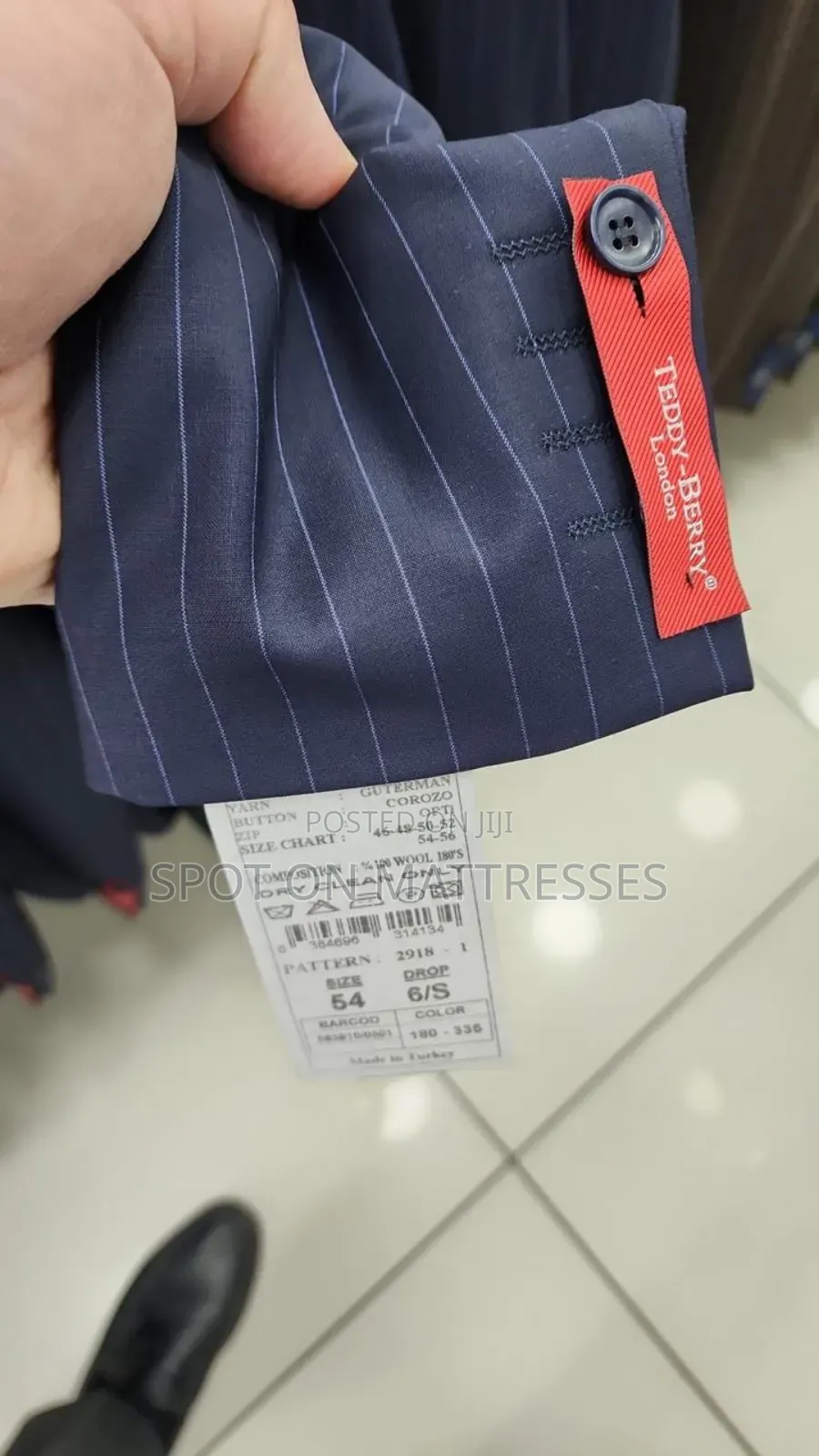 Official Men Suits 100% Wool From Turkey + Free Tie And Free Delivery