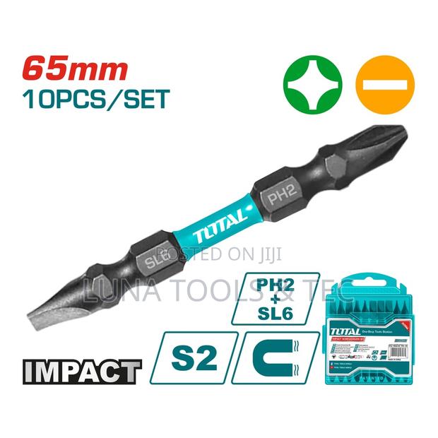 Total Impact Screwdriver Bit
Ph2+Sl6.0*1.0 65mm
10pcs/Set - main view