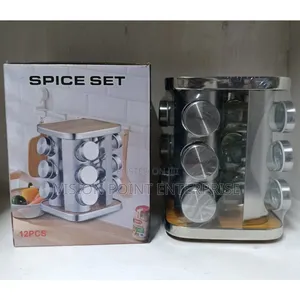 12 Jar Spice Carousel Bamboo