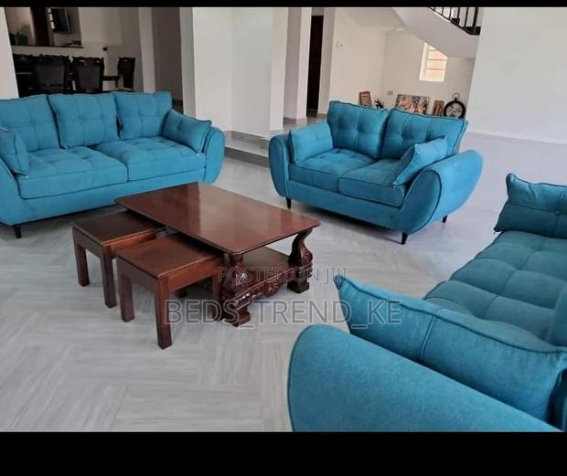 Furnished Cushioned 7 Seater Butterfly Sofa 3,2,2