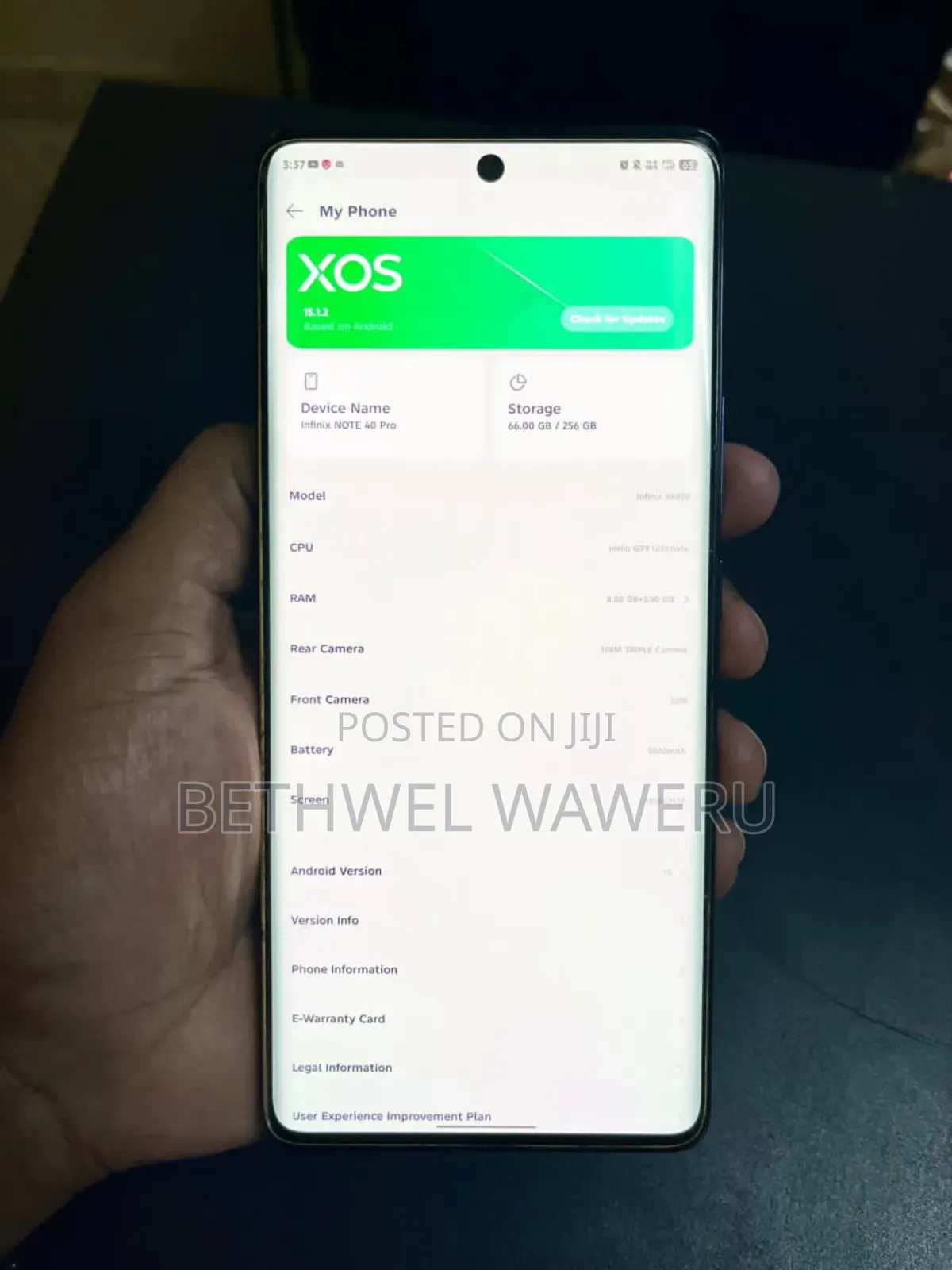 New Infinix Note 40 Pro 256 GB