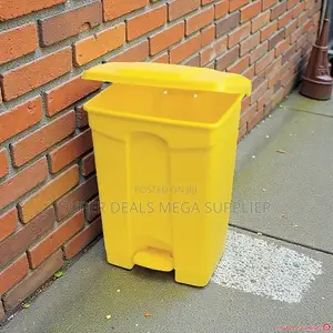 Long Lasting 30l Hard Plastic Step Pedal Garbage Bin for Hospitals