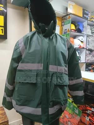 Grey Straps and Green Jacket for Motorcycle Guy Heavy Duty
