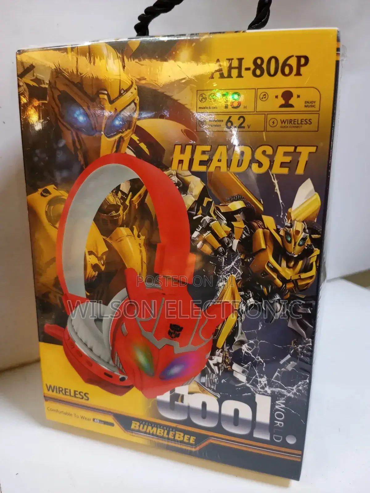 Kids Wireless Headphones. Bumblebee