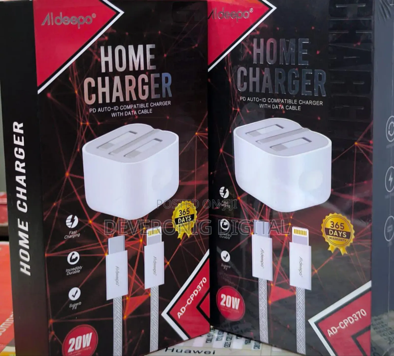 *20w Aldeepo C-Iphone Complete Fast Charger Ad-Cpd370