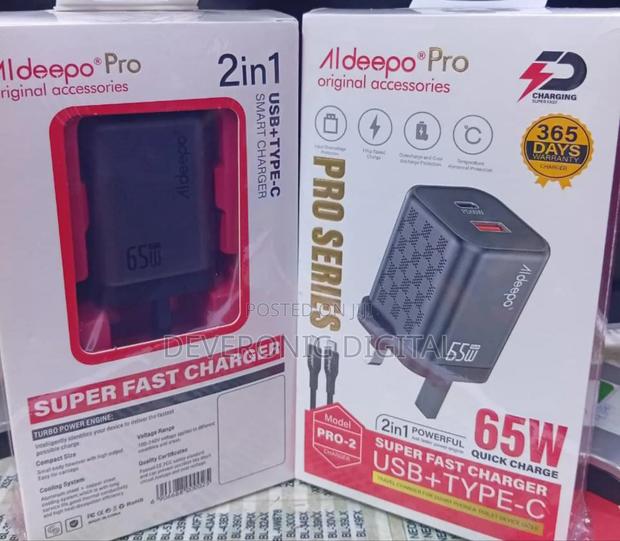 *Super Fast Quality Aldeepo Pro 2 - 65w 2 in 1 Charger* - main view