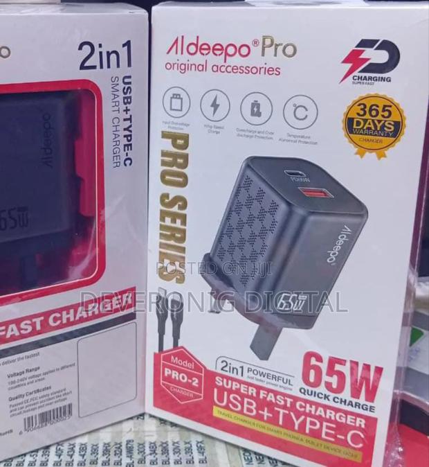 *Super Fast Quality Aldeepo Pro 2 - 65w 2 in 1 Charger* - thumbnail 2