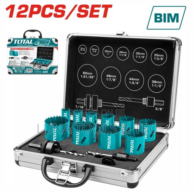 Total Tacsh1121 Bi-Metal Hole Saw Set 12pcs