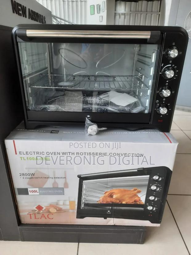 100l Electric Oven Conventional 2800w 4 Stage Switch 1 Yr Warranty