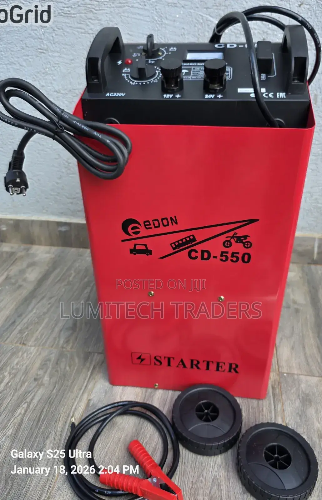 Edon Cd-550 12v/24v Battery Charger Engine Starter