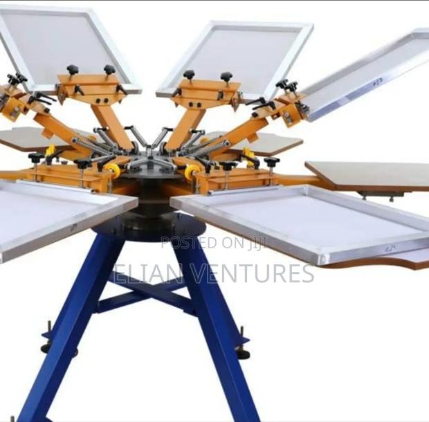 New Brand 6 Colour 6 Station Screen Printing
