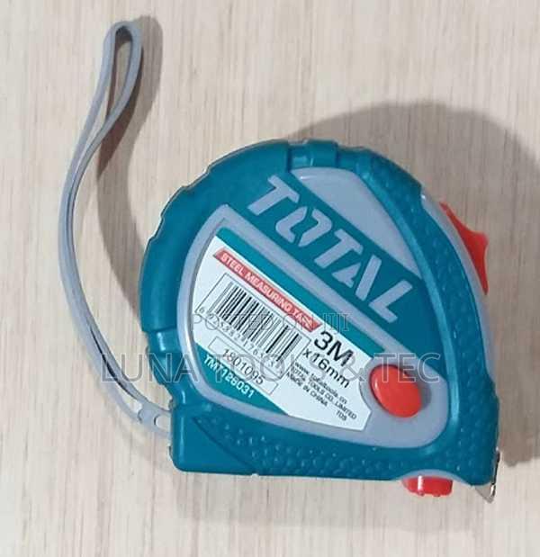 Total Tmt126031 Steel Measuring Tape
Length Width:3mx16mm