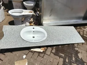 Single or Double Countertop Vanity With Stone Slab