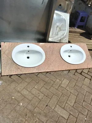 Single or Double Countertop Vanity With Stone Slab
