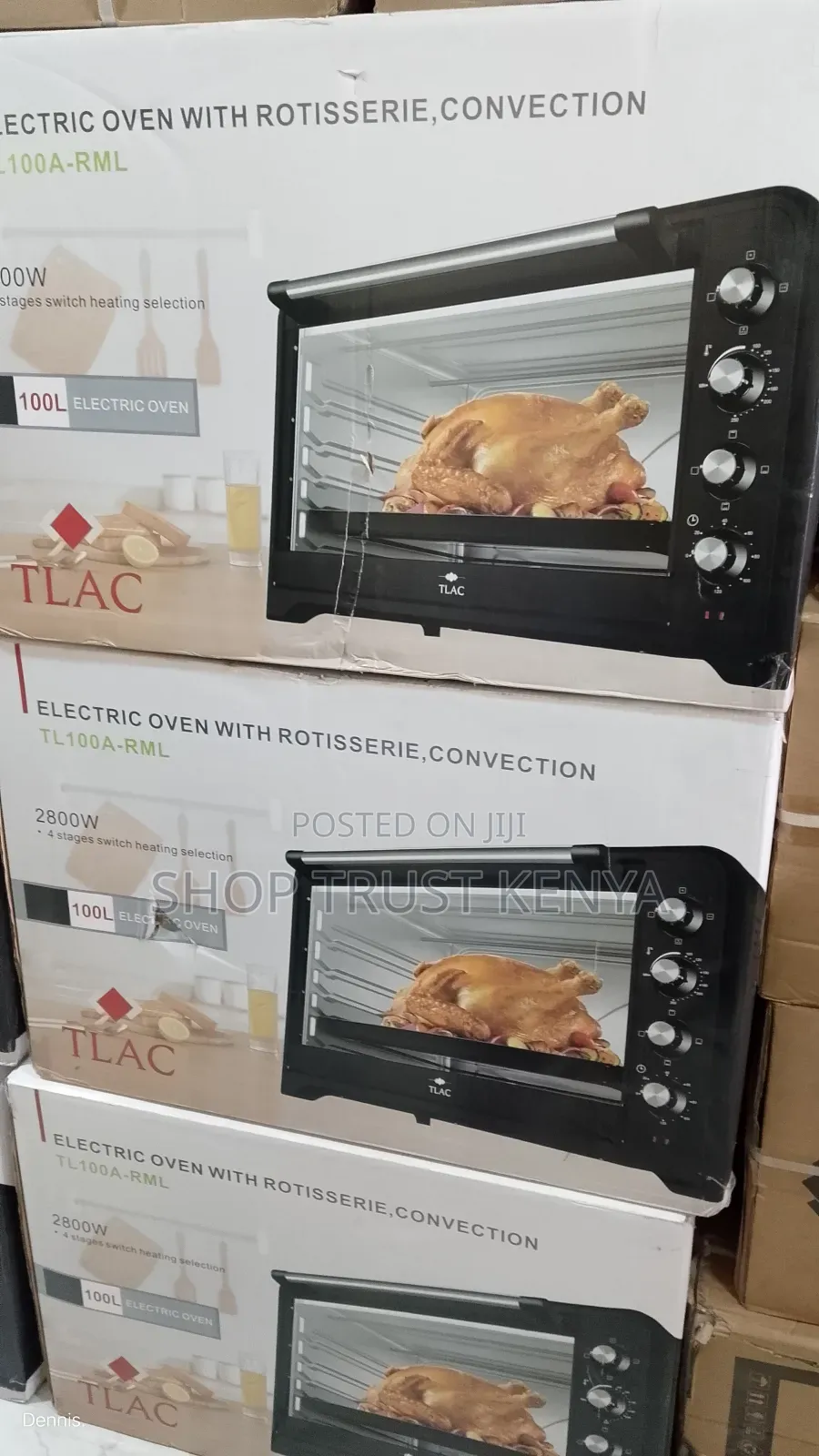 Tlac 100 Litres Electric Oven Conventional 4 Stage Switch