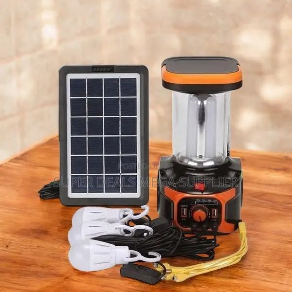 Dat at 9016b Home Solar Kit With Mp3 Player, Fm Radio and Usb Ports