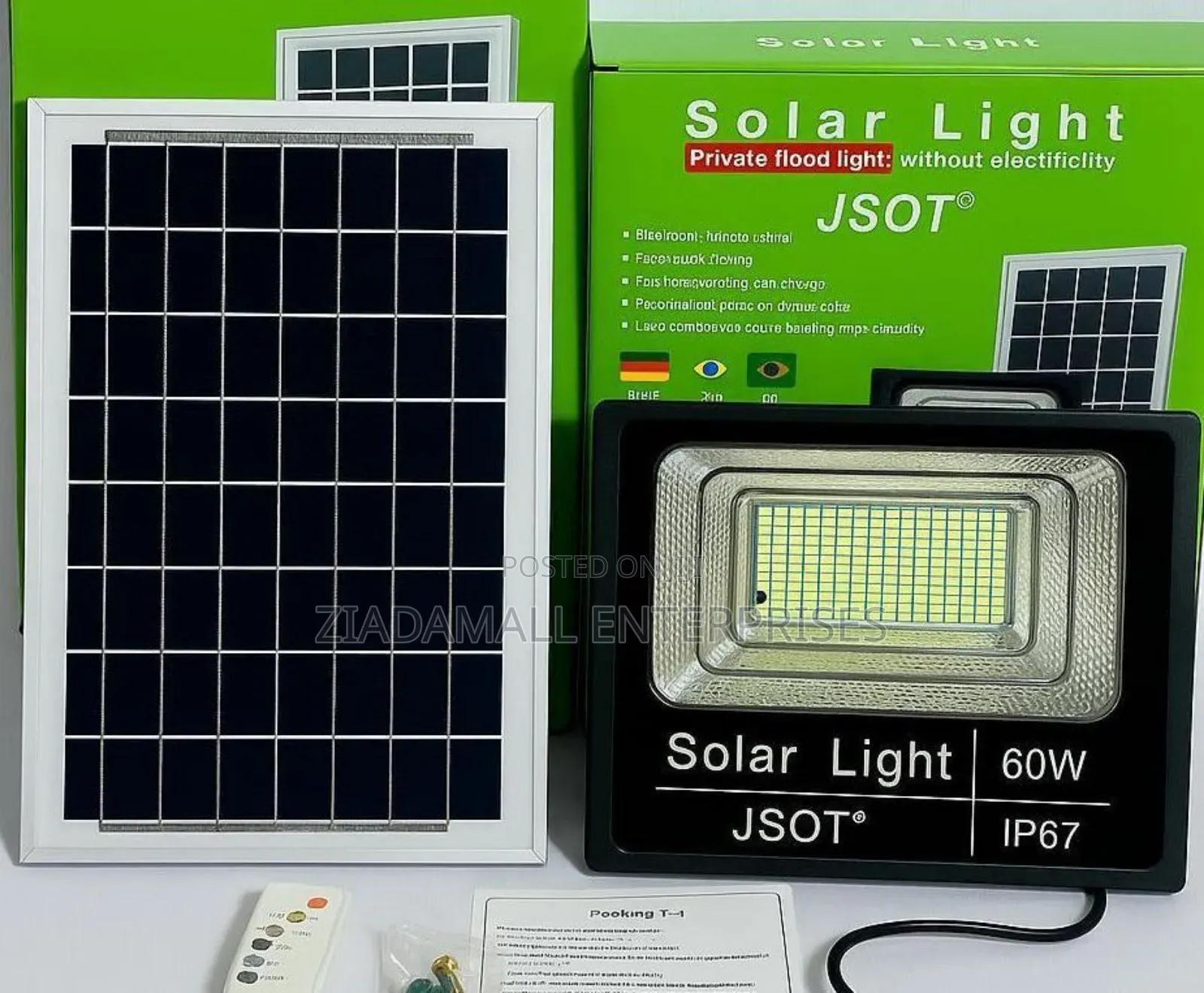 Us-60w Solar Flood Light – High-Brightness Outdoor Lighting
