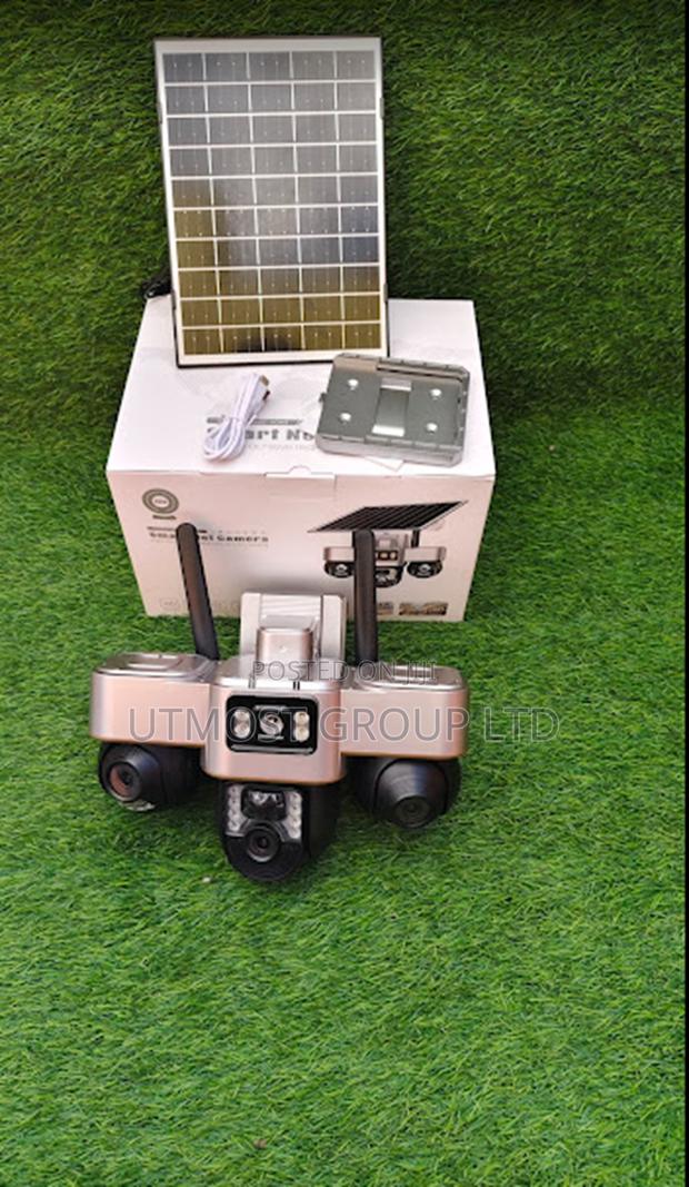 V380 Solar 4g 3-Lens Camera – No Wifi - main view