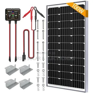 58ah Complete Power Station - 100 Watts Solar Panel Home Kit