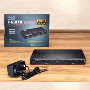 Brand New 8 Port Hdmi Splitter 1×8 Repeater Amplifier