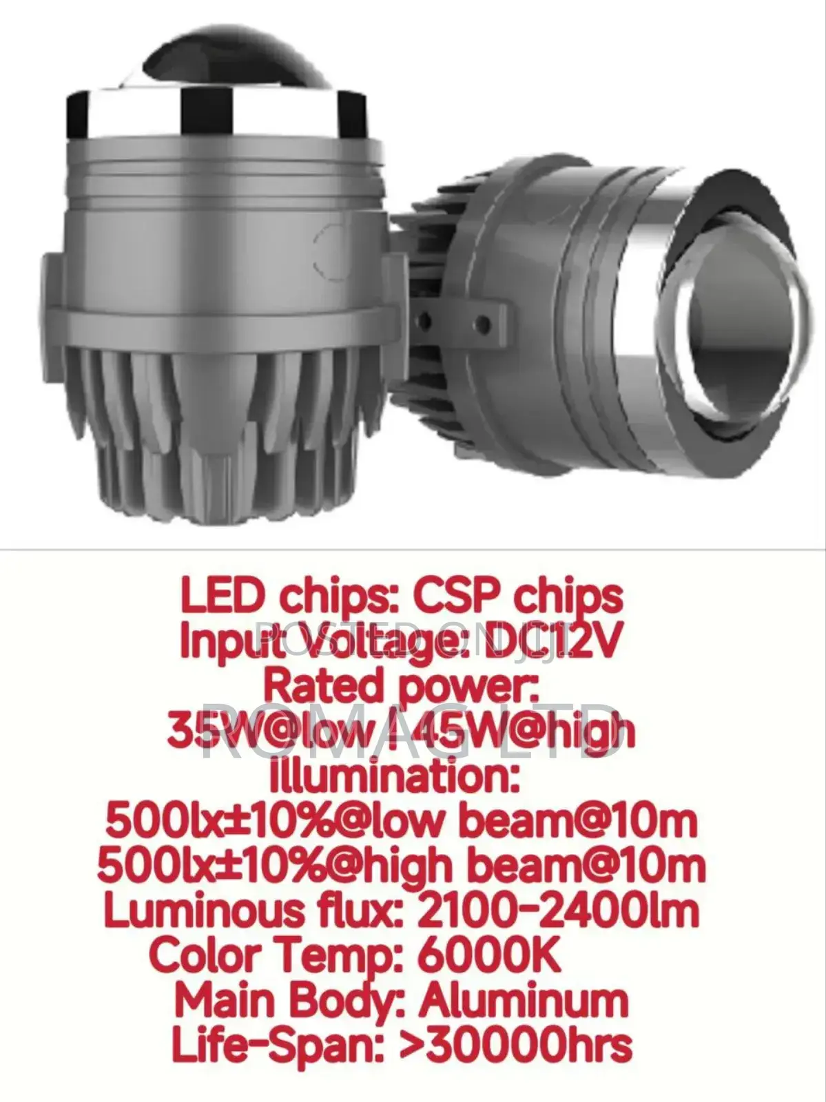 3" Foglight Projector