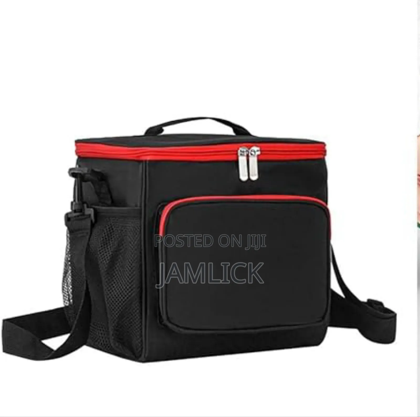Single Cube Insulated Food Bag – Black - Zy