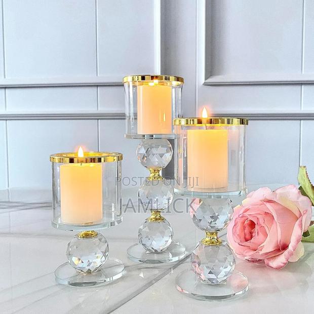 Crystal Glass Candle Set –Gh - main view