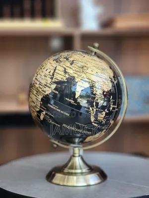 Decorative Globe With World Map –Gh