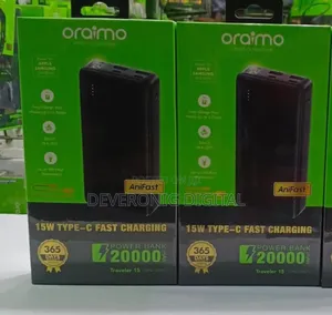 Oraimo Traveler 15 Opb-1201p *15w 20,000mah* Fast Charging Powerbank
