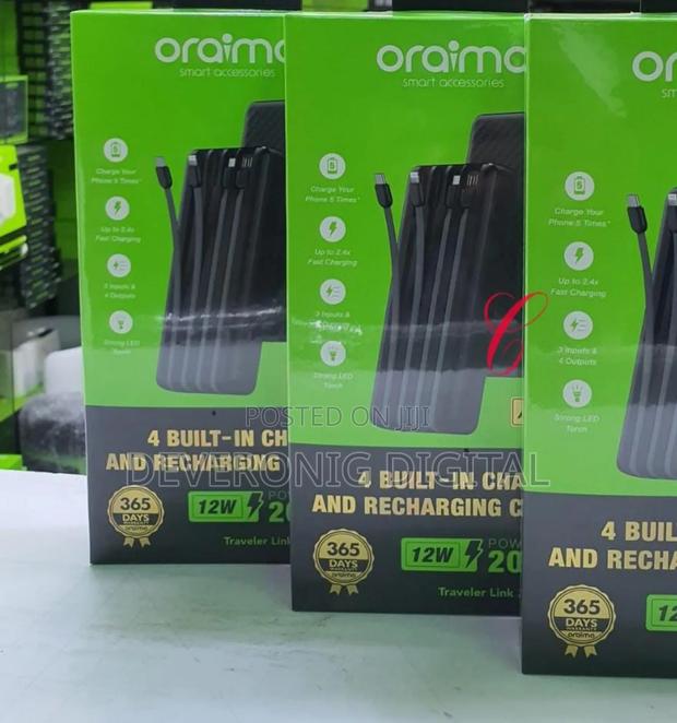 Oraimo Traveler Link 20 Opb-P5201 *20,000mah* Power Bank