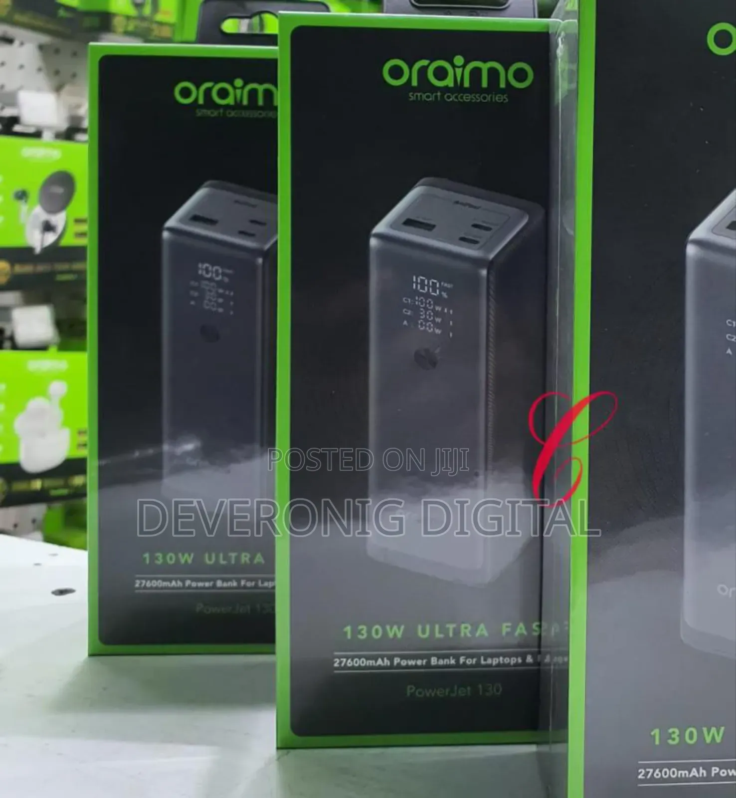 Oraimo 130 Opb-727sq 130w Laptop Phone Super Fast Charging Power Bank