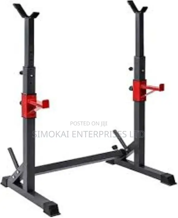Squat Stand Power Rack Adjustable Multi-Functional Barbell