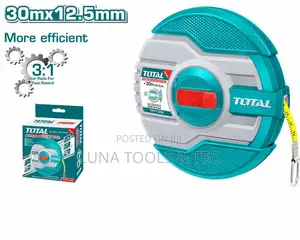 Total Tmtf13306 Fibreglass Measuring Tape 30mx12.5mm