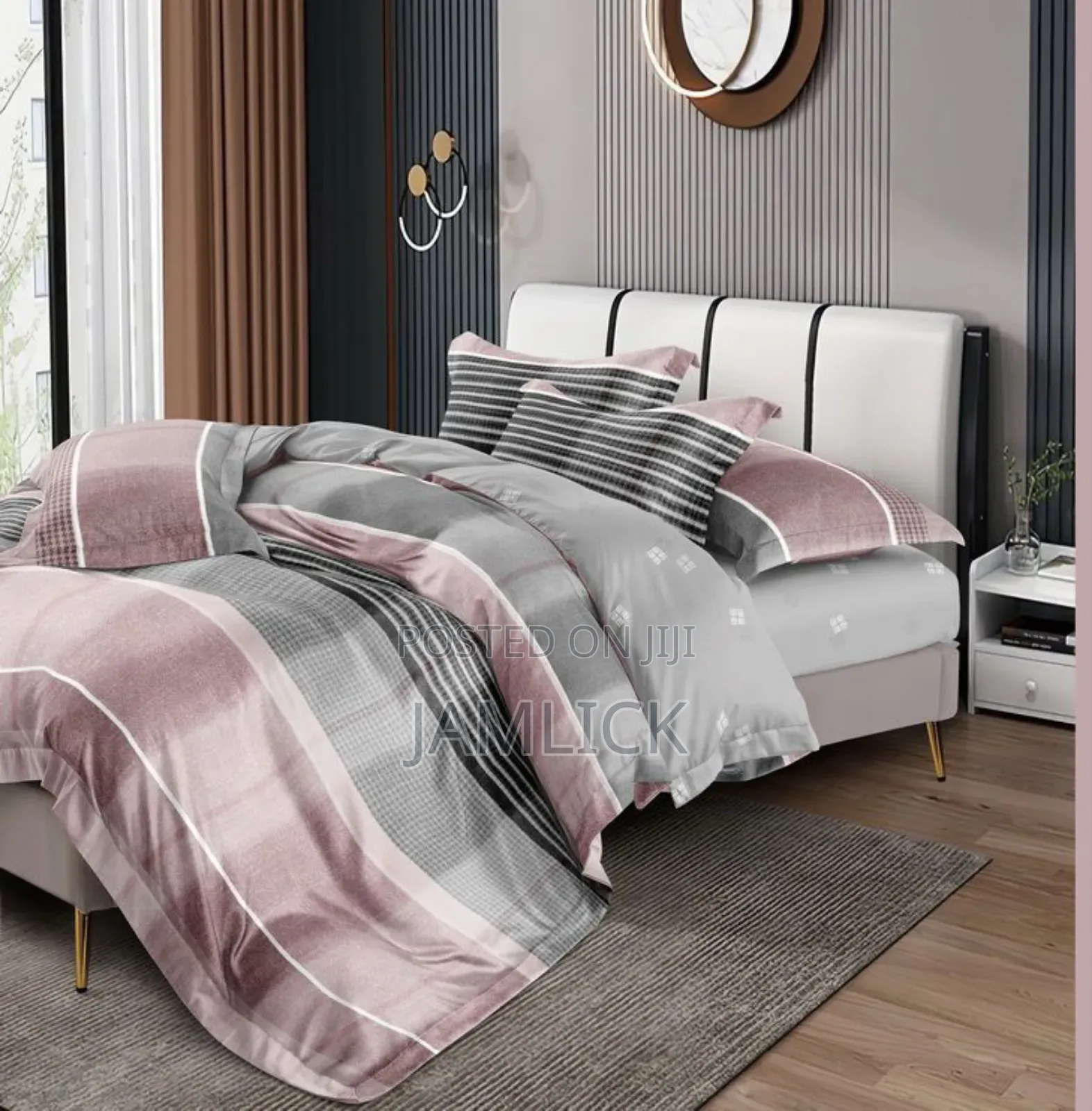 5×6 Binded Duvet Set – 1 Bedsheet 2 Pillowcases –Sk