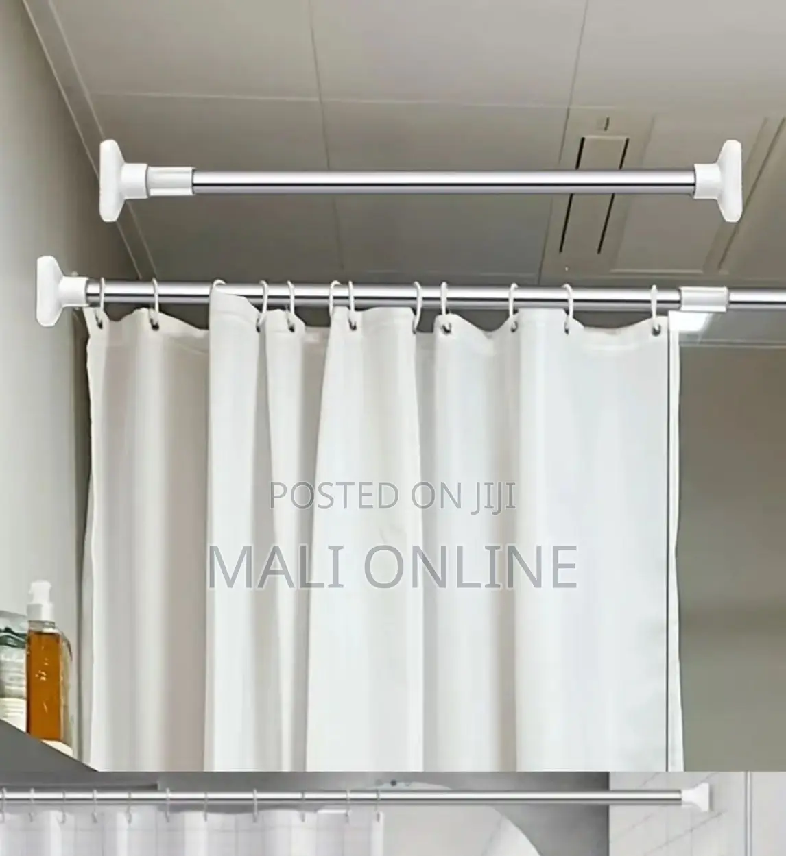 70–120 Cm Adjustable Telescopic Curtain Rod Stainless Steel Drill-Free