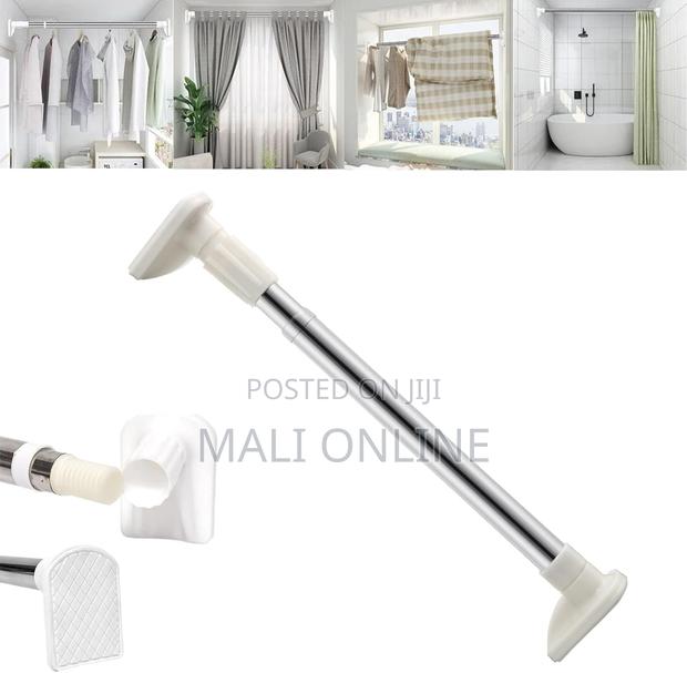 90–160 Cm Adjustable Telescopic Curtain Rod Stainless Steel Drill-Free