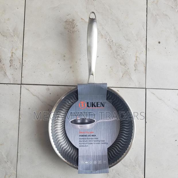Induction Cooking Fry Pan / Stainless Steel Honeycomb Pan - thumbnail 4
