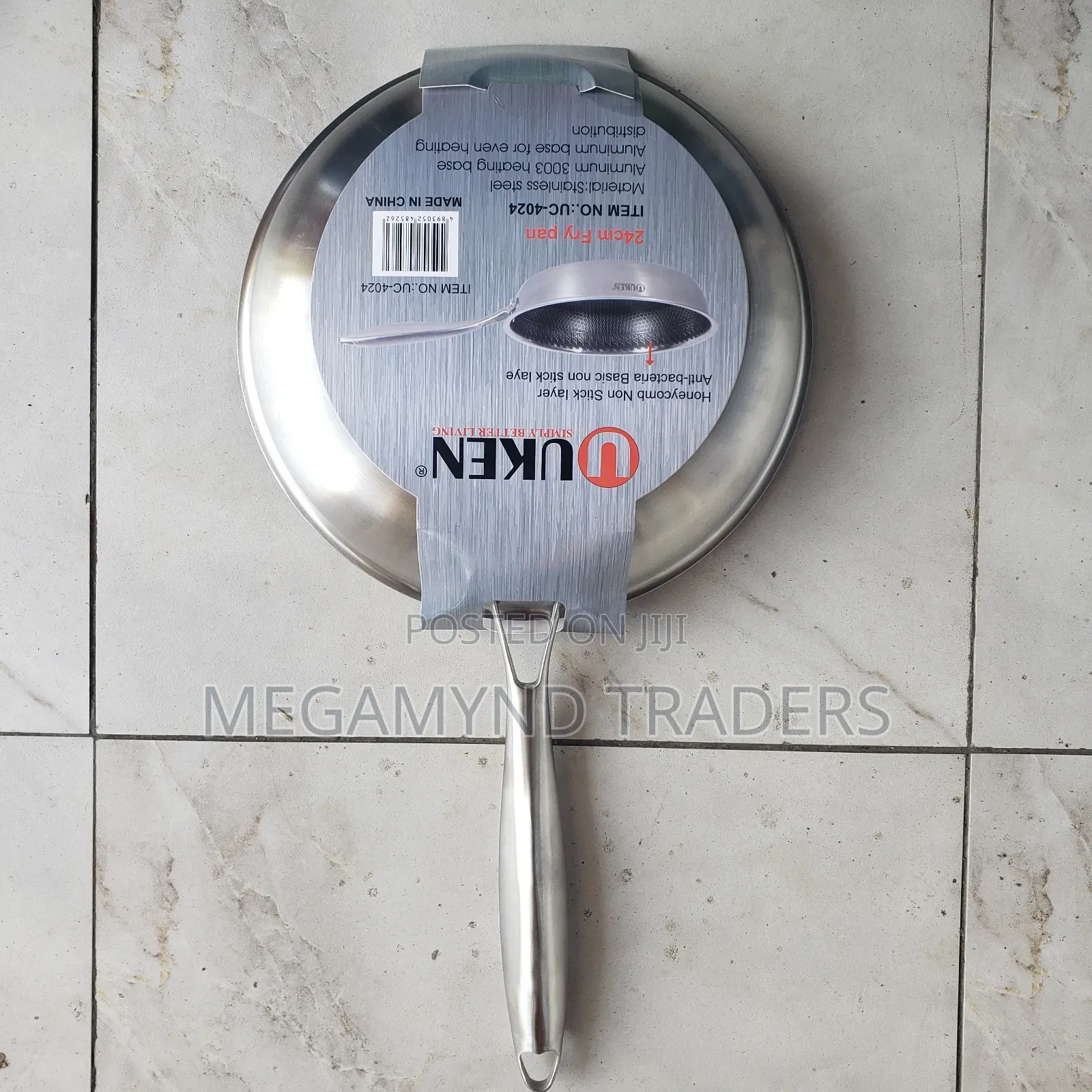 Induction Cooking Fry Pan / Stainless Steel Honeycomb Pan