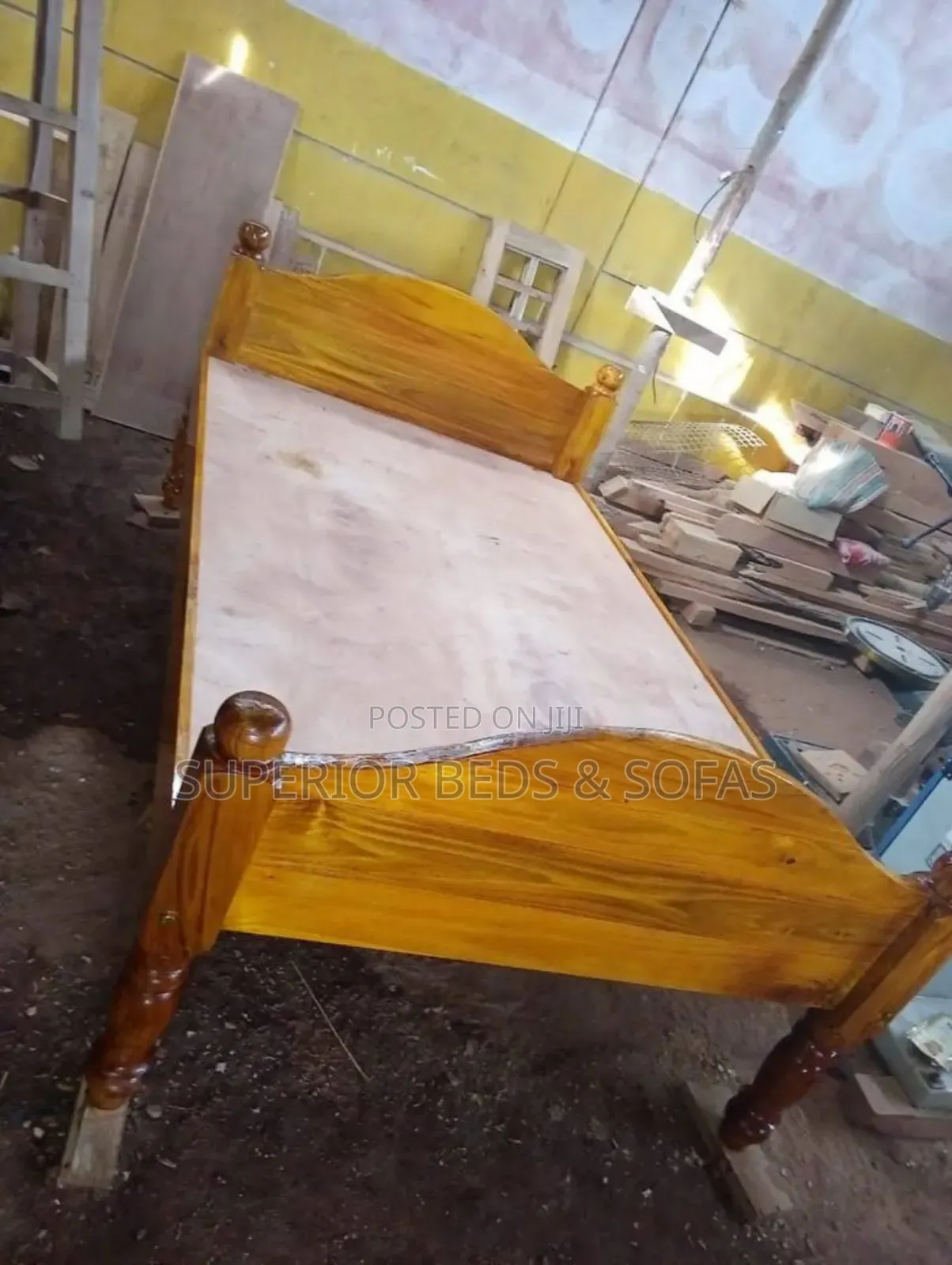 Classic Solid Wood Sleigh Bed Size 5 by 6