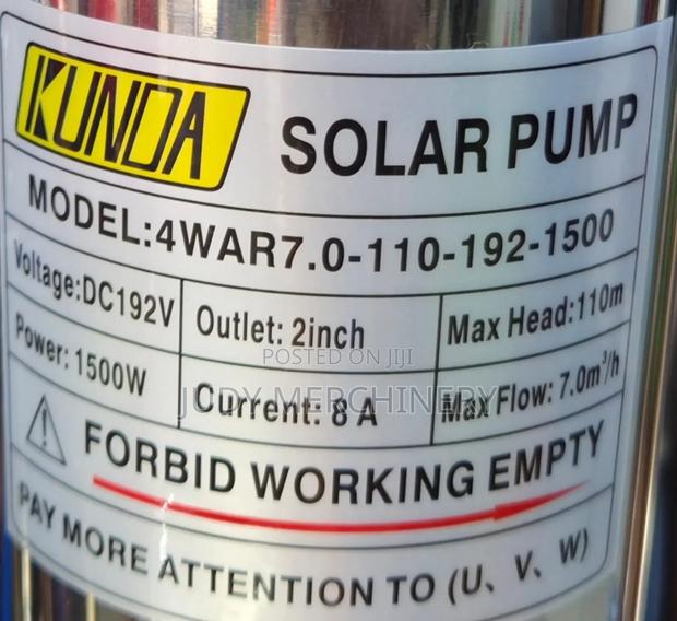 Solar Pump 1500w Max Head 110 Meters - thumbnail 2