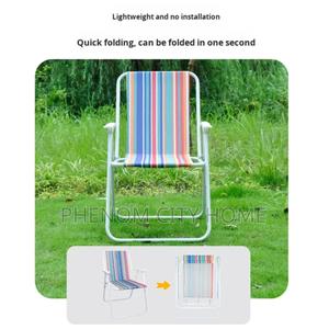 Stripped Cabana Foldable Seats - main view