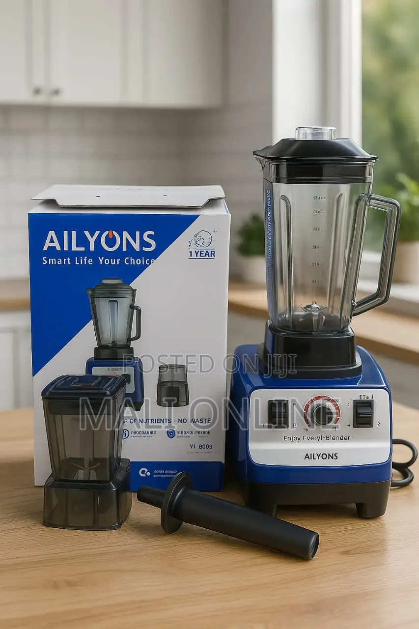 Ailyons Yt-8009 2-in-1 Blender With Grinder 2000w 2.0l Power Blender