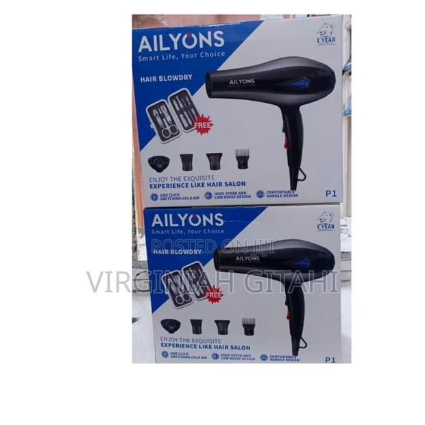 *Black* Ailyons Blowdry /Hairdryer With Accessories