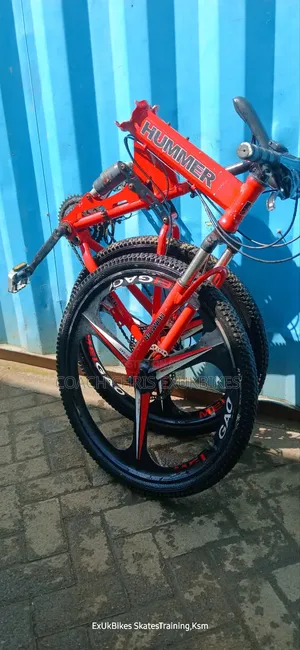 Ex Uk Folding Bike(Hummer) W/ Original Non Breaking Chrome Sports Rims