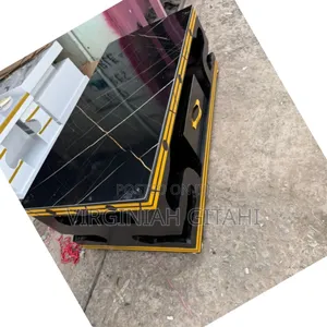 **Executive Coffee Black Table With Marble Topping