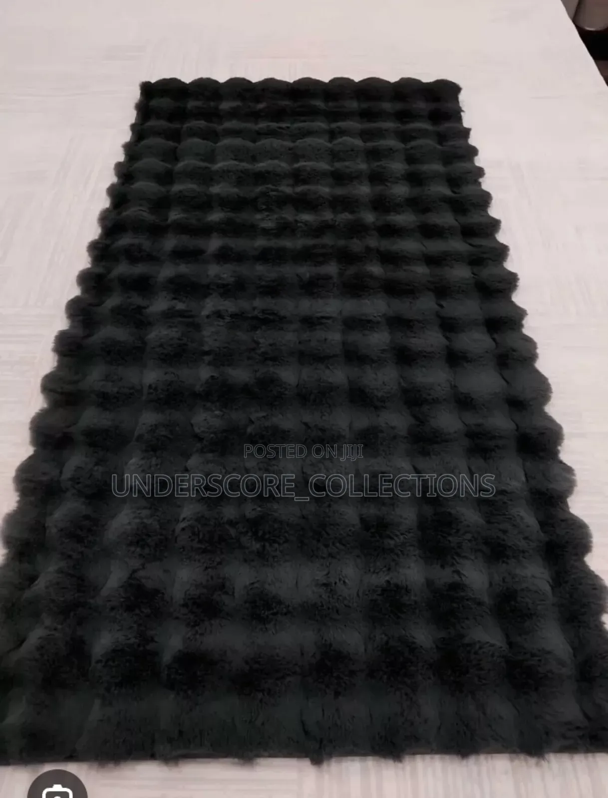 Rabbit Faux Fur Bedside Rug