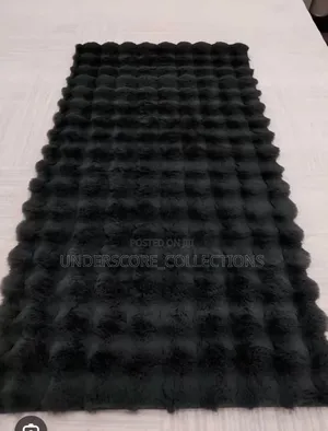 Rabbit Faux Fur Bedside Rug