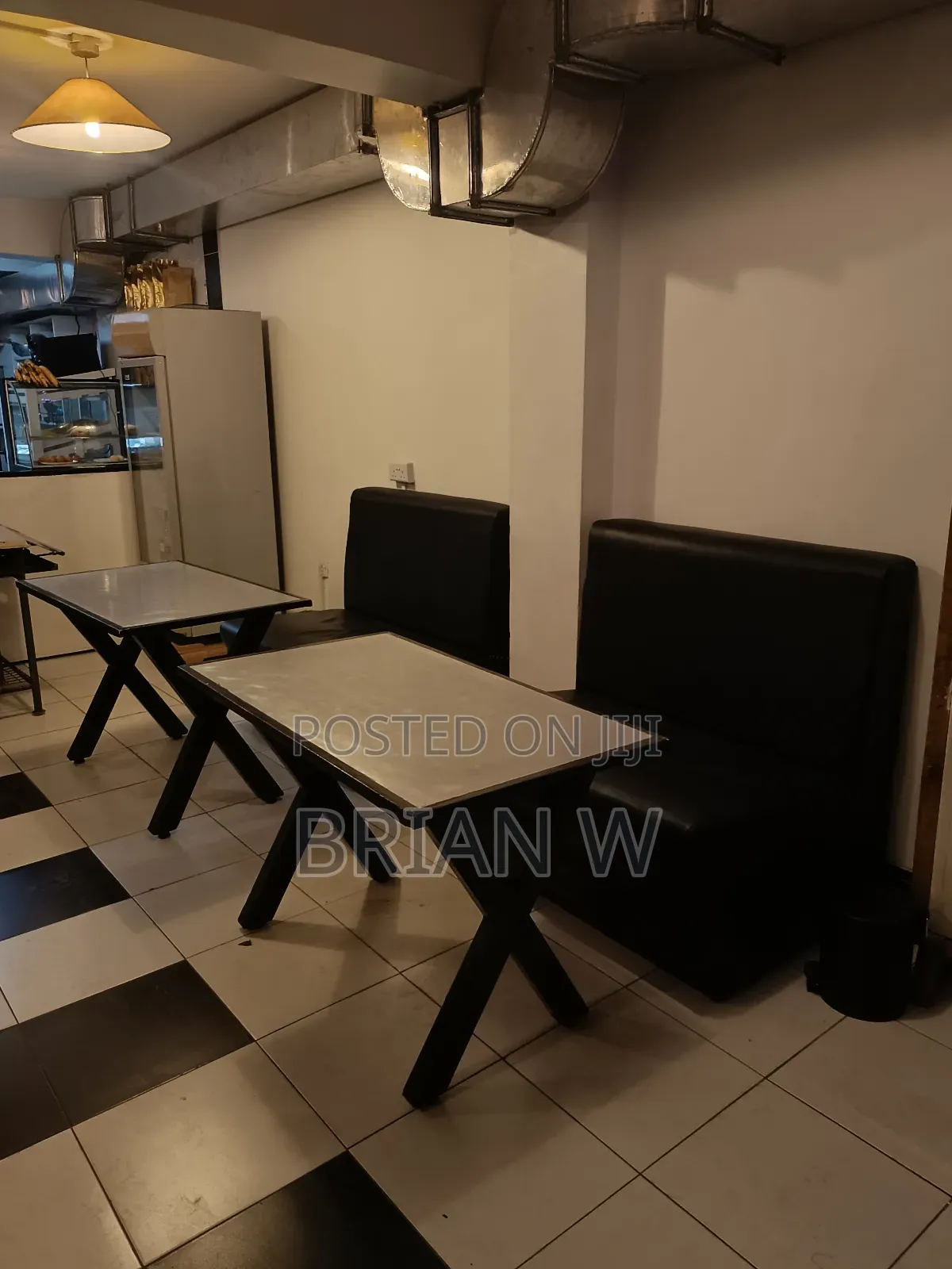 6 Seats and 6 Tables for a Restaurant Booth Setup.