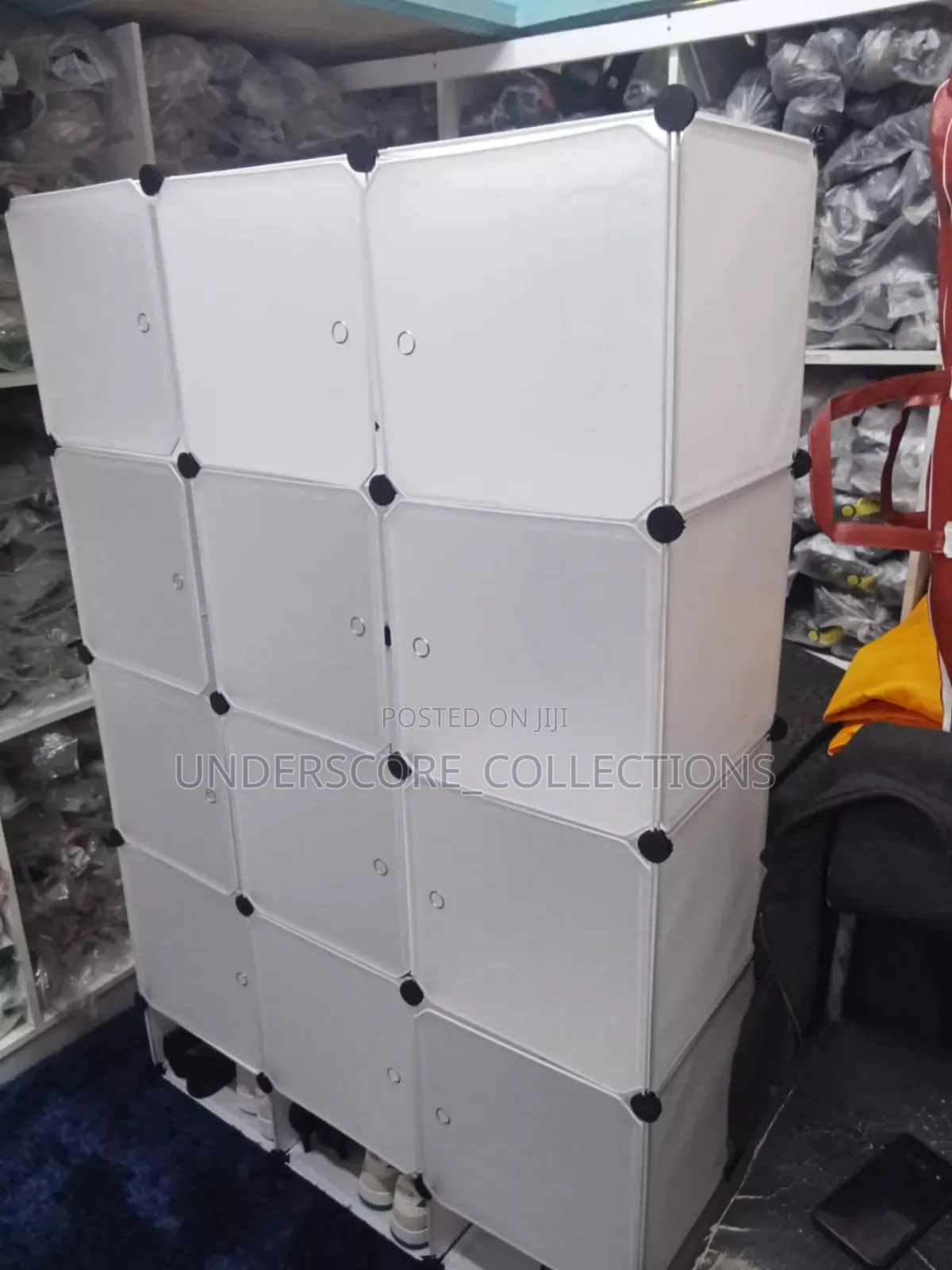3 Column Plastic Portable Wardrobes