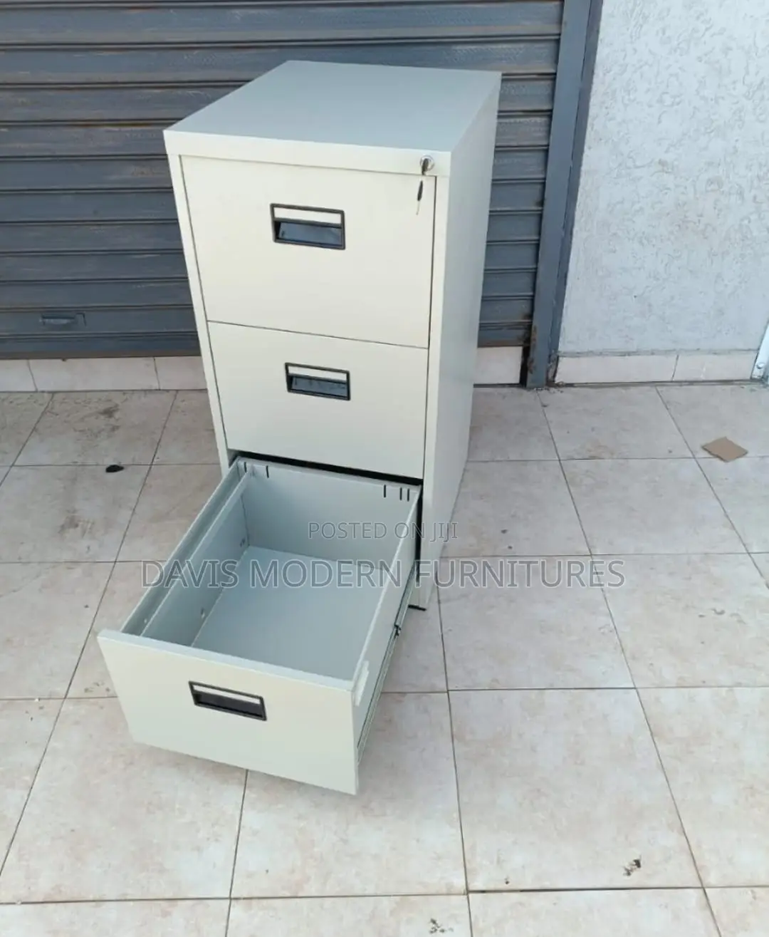 Secure 3-Drawer Metal Filing Cabinet